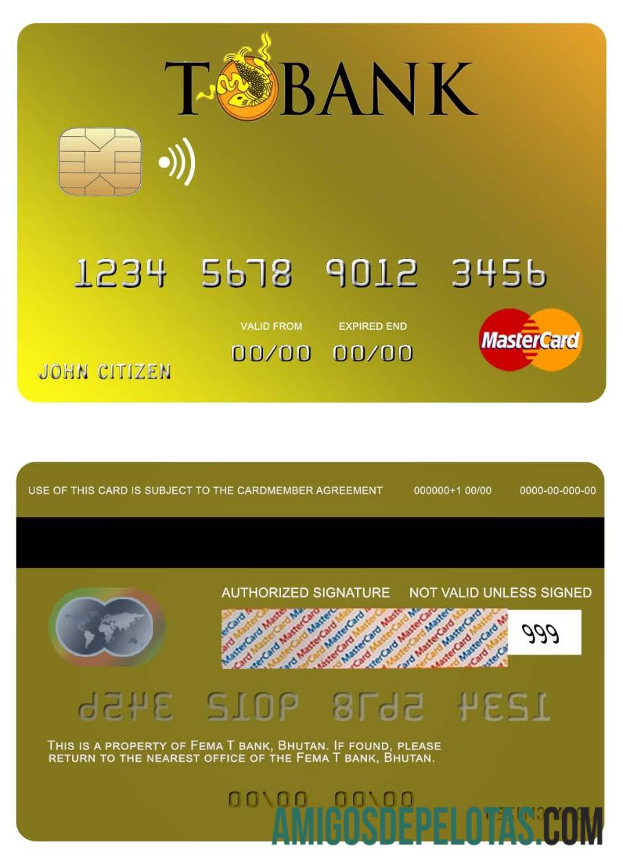 Butão T Bank Mastercard baixar para verificação